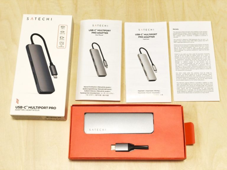 【ウラチェックレビュー】Satechi Aluminum USBC Multiport Pro Adapter（サテチ）｜MacBookに