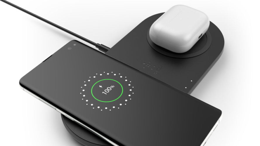 【新商品】2台同時10Wワイヤレス充電可能のデュアル充電パッドを、ベルキンが発売