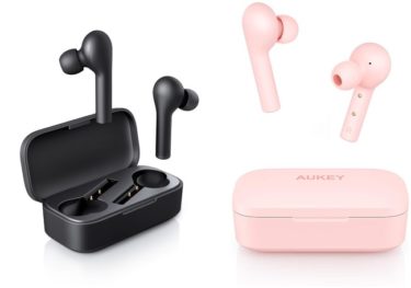 【セールニュース】AUKEY超軽量Bluetooth 5.0ワイヤレスイヤホンEP-T21ブラック＆ピンクが20％OFFのお買い得セール