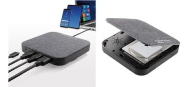 【新商品】ノートPC、スマホ、タブレットにケーブル1本で接続してデスク周りを快適化する2.5インチ外付けHDD/SSD用ケースが発売