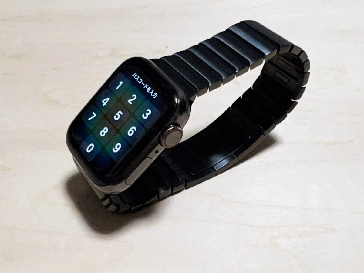 最新情報 apple watch 純正リンクブレスレット スペースブラック 金属