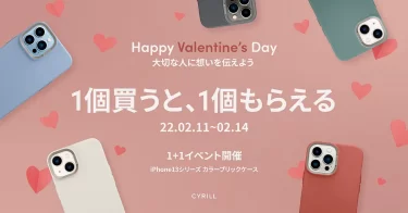 【セールニュース】「バレンタインデー記念 カラーブリックケース 1+1 キャンペーン」セールが開催