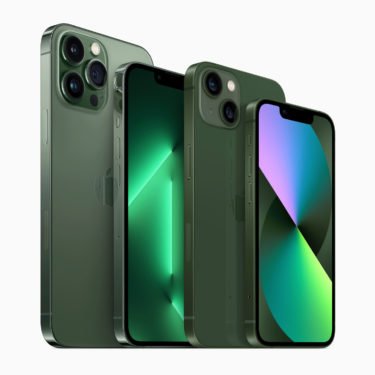 【新製品】iPhone 13のラインナップに加わった魅力的な新しいアルパイングリーンとグリーンの仕上げを、アップルが発表