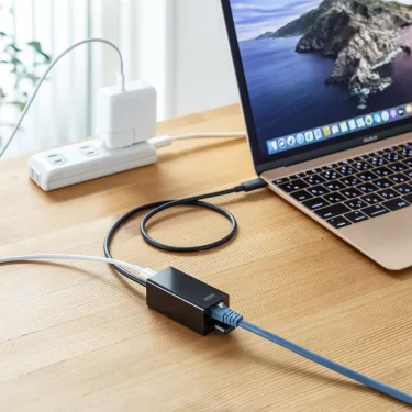 【新商品】USB Type-Cポートに接続できるType-Cハブ付きLAN/HDMI変換アダプタが発売