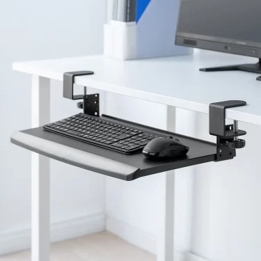 【新商品】引き出しのない机に簡単に後付けできるキーボードスライダーが発売