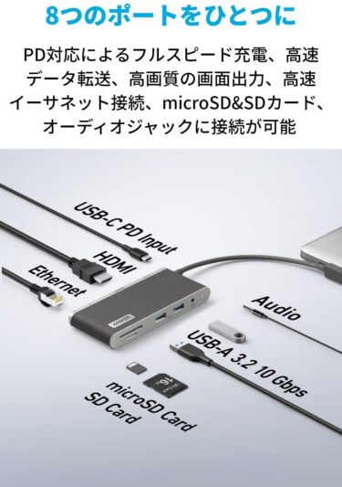 【新商品】Anker 655 USB-C ハブ (8-in-1)が発売