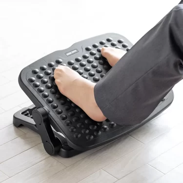 【新商品】3段階の高さ調整が可能でデスクワーク時の脚の疲れを軽減するフットレストが発売