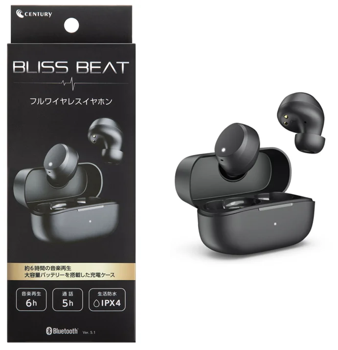 新商品】Bluetooth 5.1に対応したフルワイヤレスイヤホン『BLISS BEAT