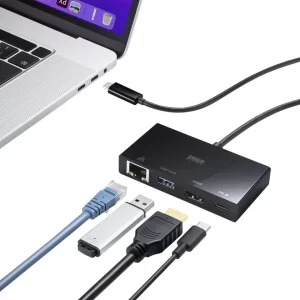 【新商品】映像やネットワークをType-Cケーブル1本で一括接続できるマルチ変換アダプタが発売