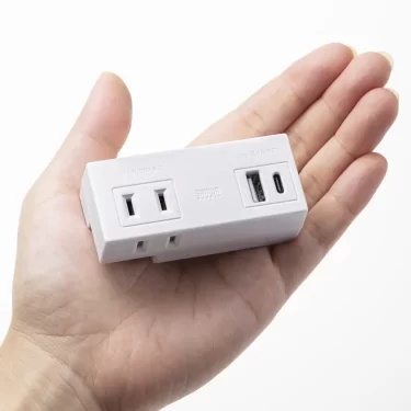 【新商品】USB AとUSB Type-Cの2つのポートを搭載した持ち運びに便利な超小型モバイルタップが発売