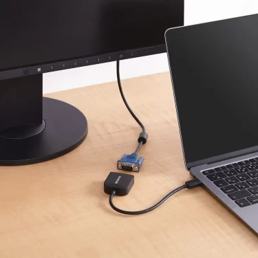 【新商品】 USB-C搭載パソコンやタブレットの映像をVGAディスプレイで表示できる、接続するだけで使える映像変換アダプターが発売