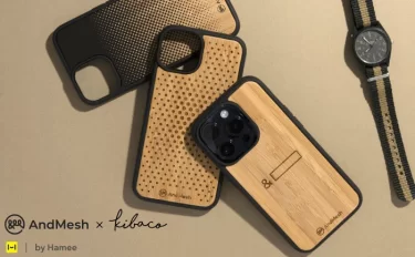 【新商品】AndMesh×KIBACOWORKSコラボ、天然素材・北鎌倉の工房でハンドメイドiPhone14シリーズ対応モデルが発売