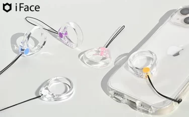 【新商品】透明感のあるシンプルなデザインのiFace Look in Clearのリングストラップが発売