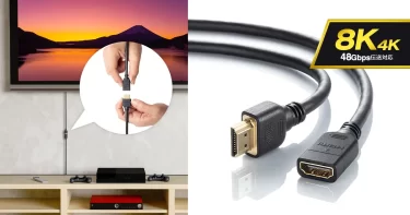【新商品】HDMIケーブルを手元で抜き差ししたい時や、少し延長したい時に便利なHDMI延長ケーブルが発売