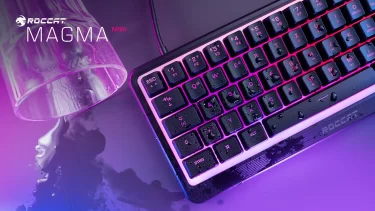 【新商品】通常の60%サイズで防塵防水設計のキーボード ROCCAT「Magma Mini」が発売
