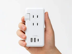 【新商品】コードを収納できて持ち運びに便利「コード巻き取り式電源タップ」が発売
